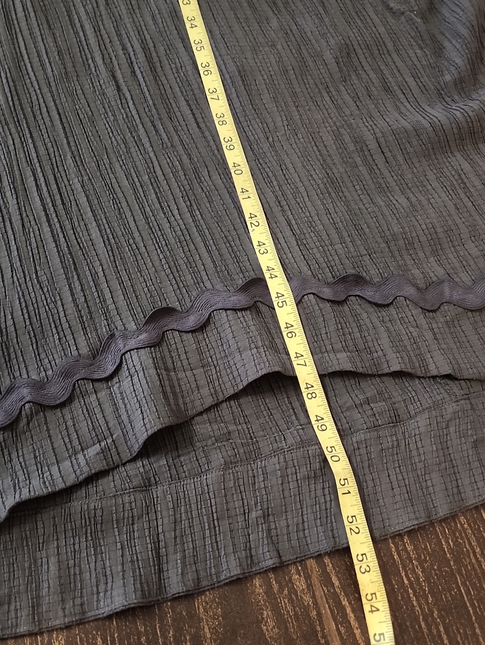 Promesa Charcoal Peaceful Prairie Textured Tiered Maxi Dress Small Oversize - Picture 10 of 13